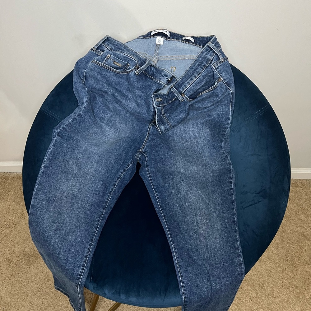 Nine West Medium Blue Straight Leg Jeans